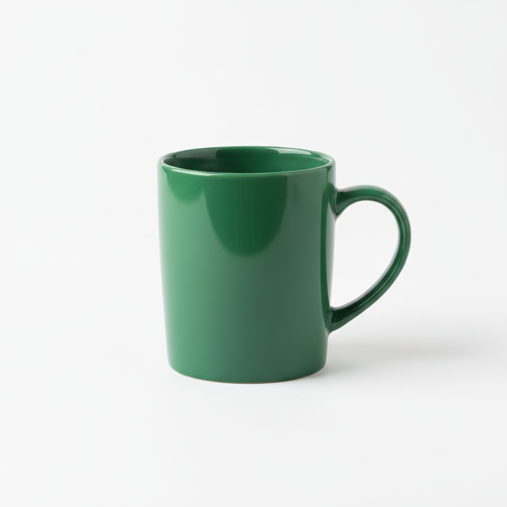 Artisan Green Ceramic Coffee Mug - overall-1