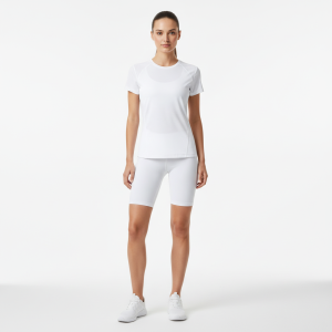 athletic fitted t shirt white