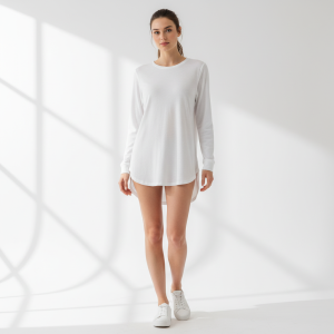 long sleeve comfort shirt white