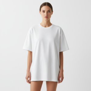 Oversized Street Style Tee - White