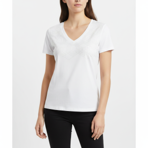 Premium V-Neck T-Shirt - White