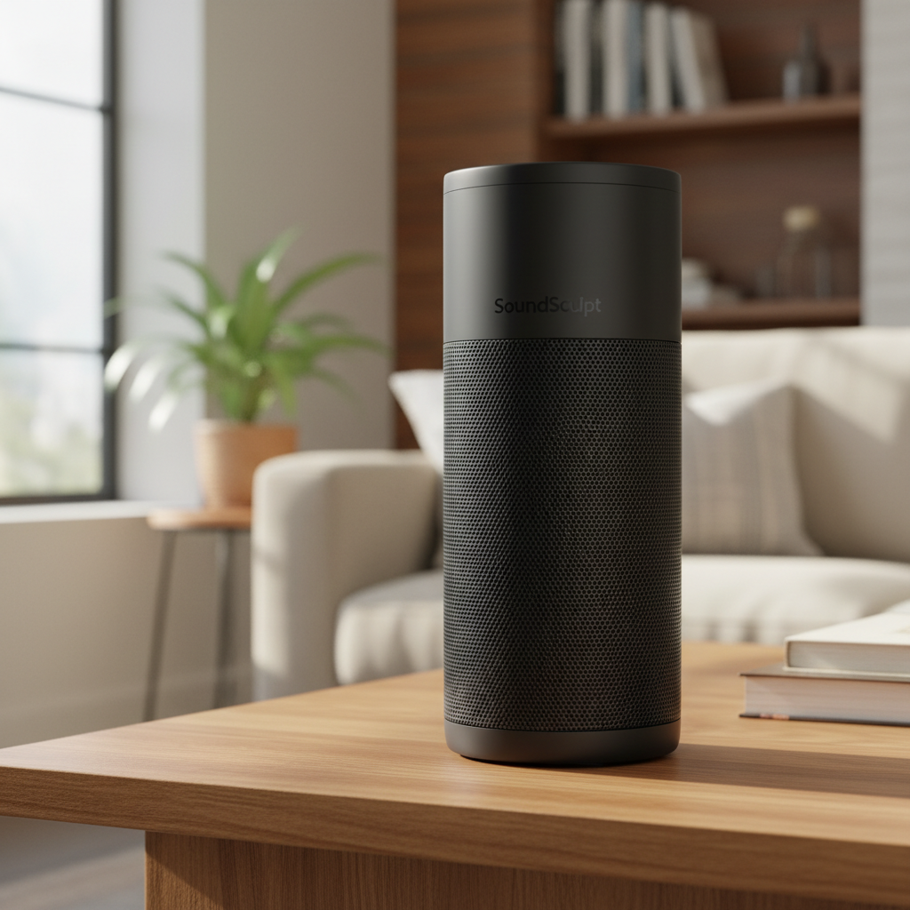 SoundSculpt DeepDive Wireless Speaker - Midnight Black Edition