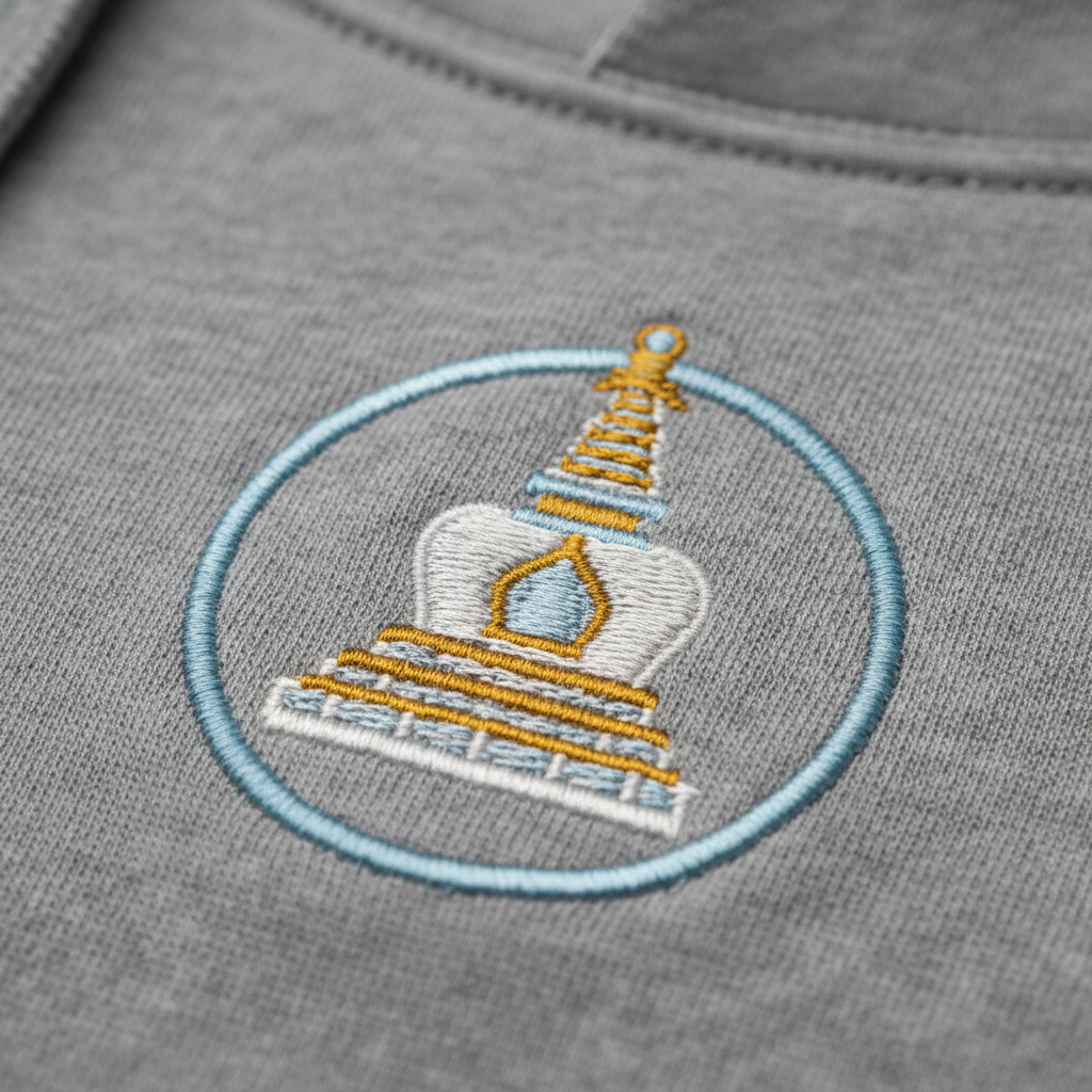 Zen Stupa Serenity Hoodie - overall-2