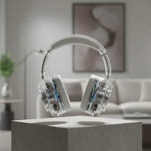 AuraFlow Transparent Over-Ear Headphones - overall-1