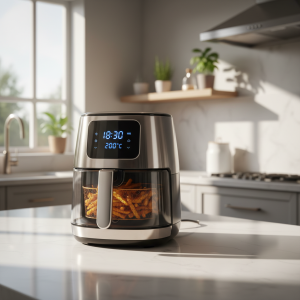 AuraView Transparent Digital Air Fryer - overall-1